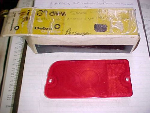 1967 chevrolet fullsize station wagon nos tail light lens