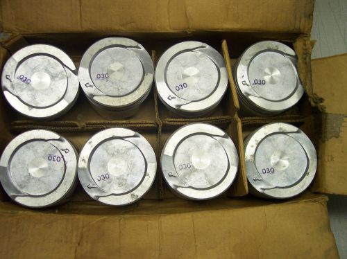 Nos ertel ford mercury 8 1004p 1004-p 4&#034; bore .030 over aluminum alloy pistons