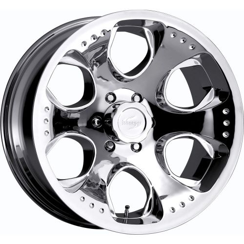 18x9 chrome scorpion sc3 6x135 -12 rims toyo open country at ii 275/70/18