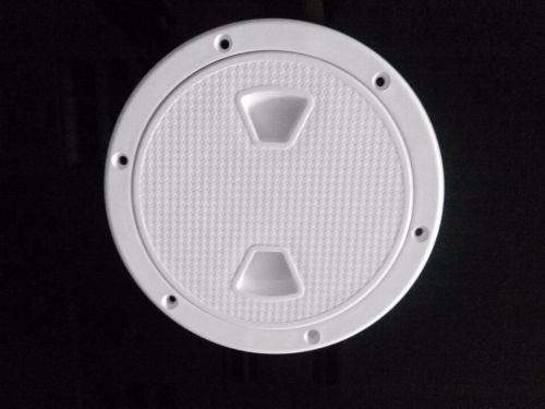 Marine boat deck round access hatch &amp; lid 6&#039;&#039; white color