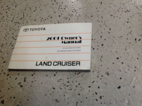 2001 toyota land cruiser owners owner operators manual oem factory