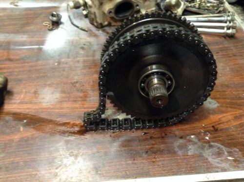 Polaris scrambler 500 2x4 transmission output shaft,64t gear 51t chain fits many