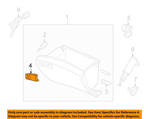 Honda oem 08-12 accord glove box-knob 77545ta0a01zc