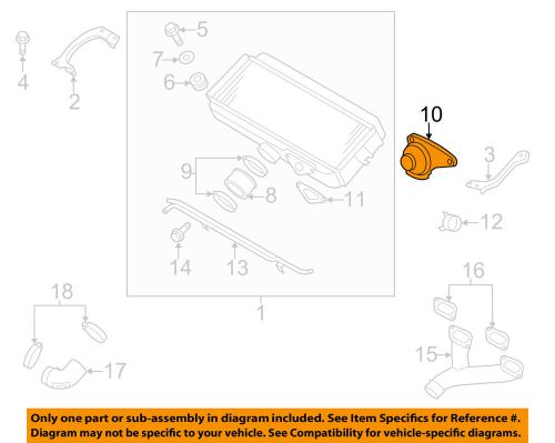 Subaru oem 08-14 impreza 2.5l-h4 intercooler-by-pass valve 14471aa143