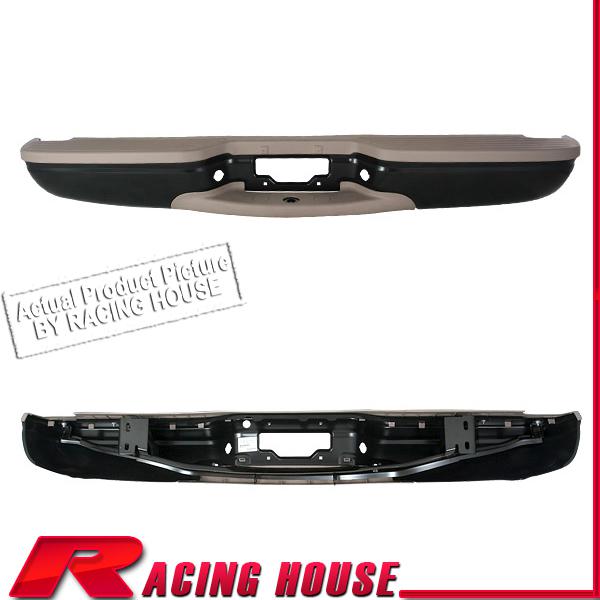 Rear step bumper replacement steel bar w tan pad 97-00 ford expedition black suv