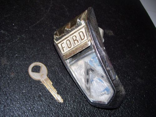 1962-63 ford falcon trunk lock assy. w key  -  c2db-6442514-a  -  f859