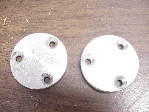 2 evernham billet aluminum axle caps fit 5x5 driveplates nascar arca imca l@@k