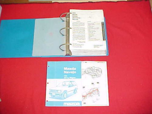 1992 mazda navajo shop service repair manual workshop w/ wiring diagrams 92 book