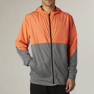 Fox racing final mens zip up hoody heather graphite/gray