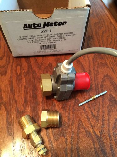 Auto meter 5291 hall effect elec speedometer sender for gm/chrysler trans