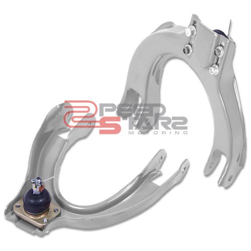 For 88-91 civic/crx ec/ed/ee/ef steel silver adjustable front upper camber kit