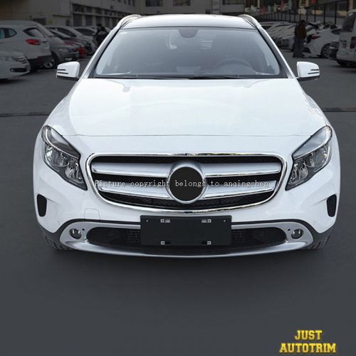 Chrome front grille girll cover trim for 2015-2017 benz gla