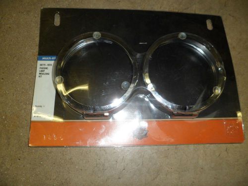 Harley davidson touring softail flht front light bar passing light trim rings