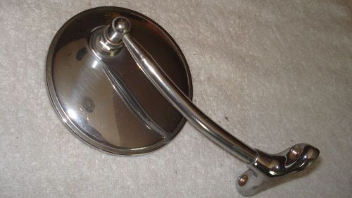 1930s-40s vintage round head rear view mirror car, truck, rat rod-door mount