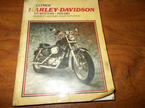 Clymer harley davidson repair manual spotsters 1959 to 1985