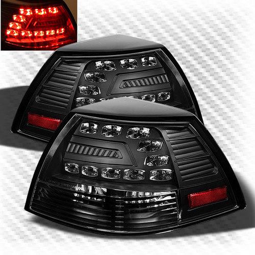 2008-2009 pontiac g8 led black tail lights rear brake lamp pair new set light