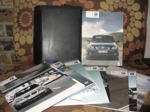 2008 08 bmw 5-series owners manual with case 76