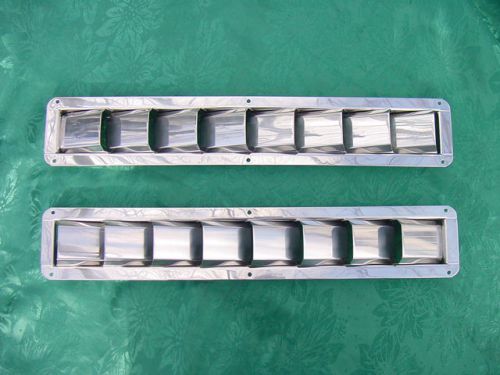 Stainless steel boat marine bilge vents 8 raised louver 2 fer new!!