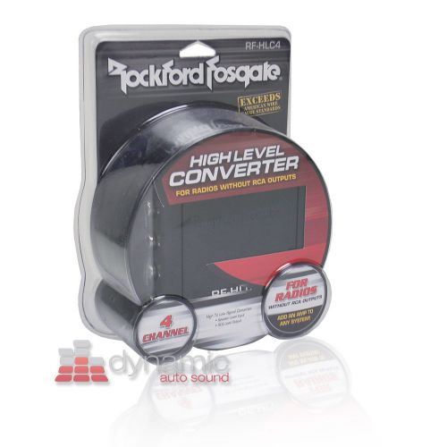 Rockford fosgate rf-hlc4 4-channel line car audio output converter new