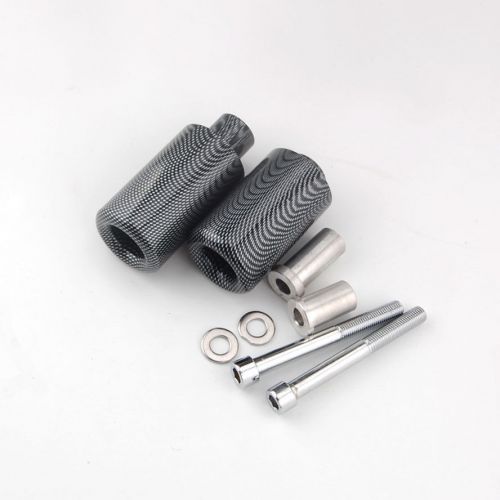 2x carbon fiber frame sliders crash protector cover pads for gsxr600/750 04-2005