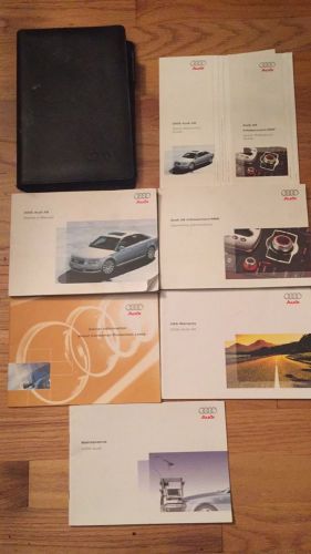 2005 audi a8 oem complete owners manual information handbook guide booklets