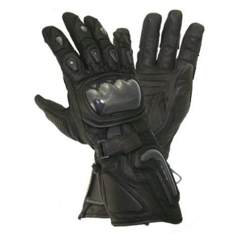 Xelement motorcycle black carbon gloves