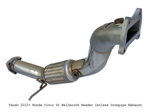 Tsudo 12-15 honda civic si 2dr 4dr k24 bellmouth header exhaust