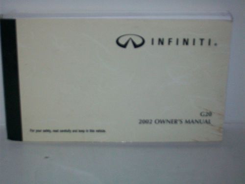 2002 infiniti g20 owners manual