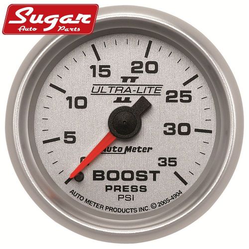 Auto meter 4904 ultra-lite ii; mechanical boost gauge