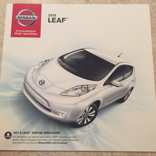 2015 nissan leaf catalog, bi-fold sales brochure