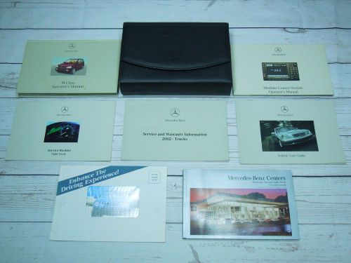 2002 mercedes benz m class ml320 ml500 ml55amg owners manual set w/ mcs nav fair