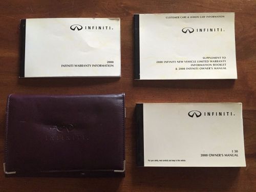 2000 infiniti i30 factory owners manual set and case