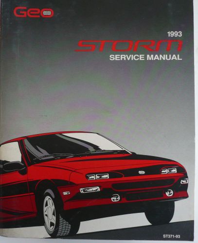 Monster 1993 geo storm factory oem service manual  st371-93 rare