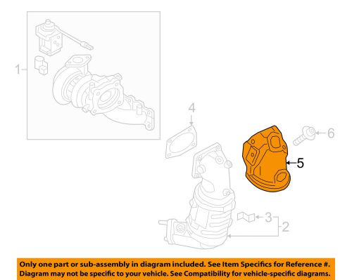 Kia oem 2016 sorento 2.0l-l4 manifold-exhaust-heat shield 285252g060