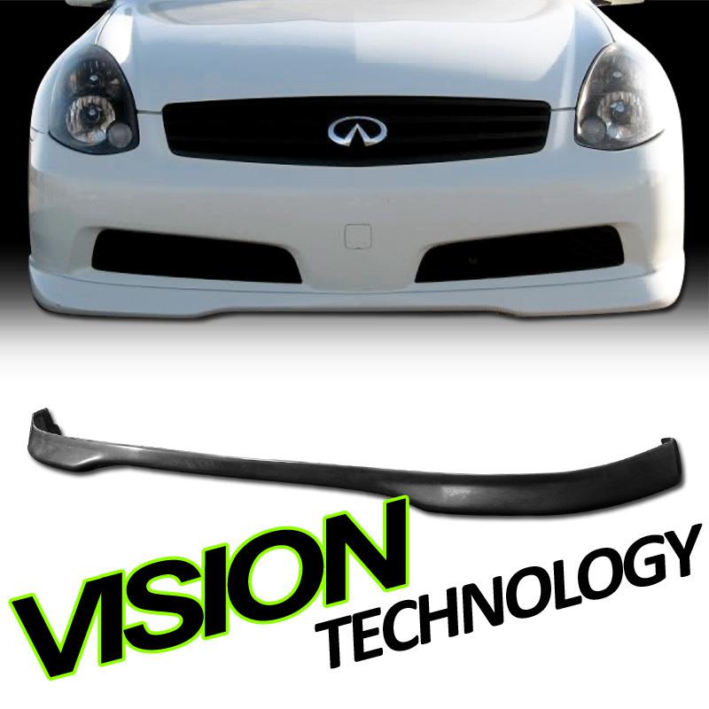 03-07 infiniti g35 2d/2dr/coupe t-r type pu front bumper lip spoiler (body kit)