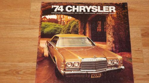 1974 chrysler  original dealership sales brochure