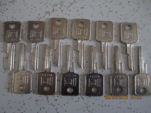 12 new gm key blanks, uncut, unused, b-50, &#034;c&#034; keys