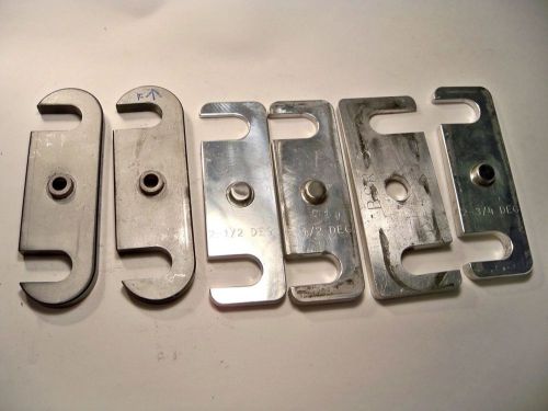 (6) truck arm lowering blocks degree shims aluminum nice late model nascar