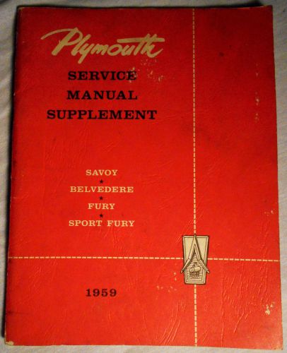 1959 chrysler plymouth valiant fury savoy belvedere suburban factory shop manual