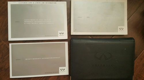 Find 2004 Infiniti G35 Owners Manual with Case Book Set in Philadelphia