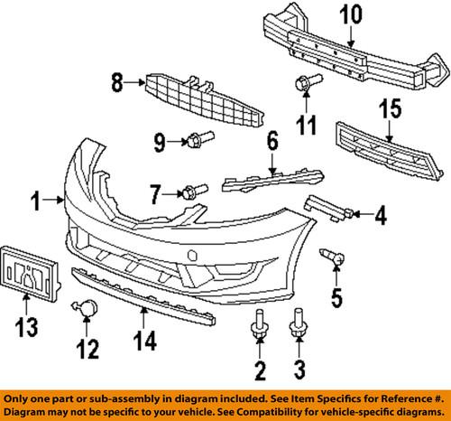 Honda oem 71193tk6a01 front bumper & grille-side retainer