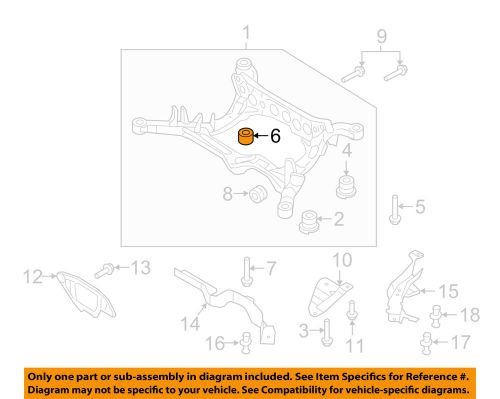 Audi oem 08-10 s5 rear suspension-susp crossmember front bushing 8k0599381g