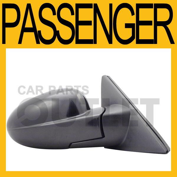 00 01 02 daewoo nubira manual lever mirror folding non heated unpainted black rh