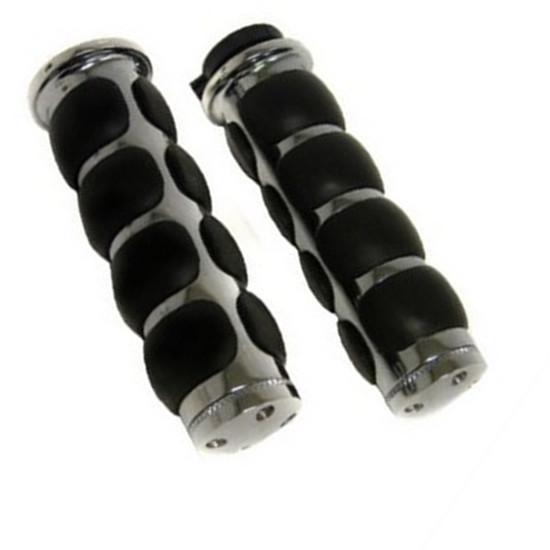  1" rubber hand grips for yamaha road star silverado midnight warrior xvs v star