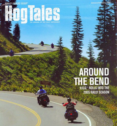 2005 jan/feb harley hog tales magazine -chattanooga-great lakes-columbia/cascade