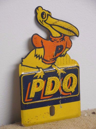 Original p d q license plate topper