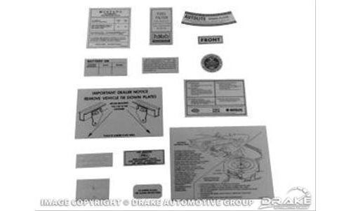 Scott drake decals adhesive back ford kit dk-27