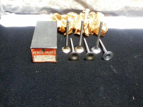 Chevy exhaust valves.  quantity of 6.  n.o.r.s.  2 groove 4 remco and 2 thompson