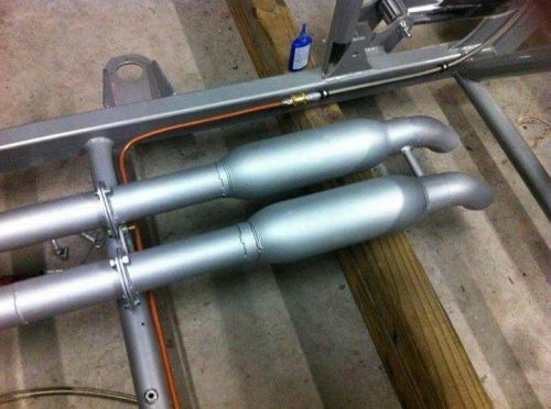 Pair of 4&#034; bullet mufflers