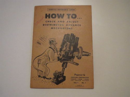 1948 dodge chrysler plymouth desoto distributor advance mech service manual 1-1